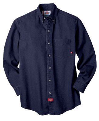 Dickies Long Sleeve Denim Work Shirt at Sears.com