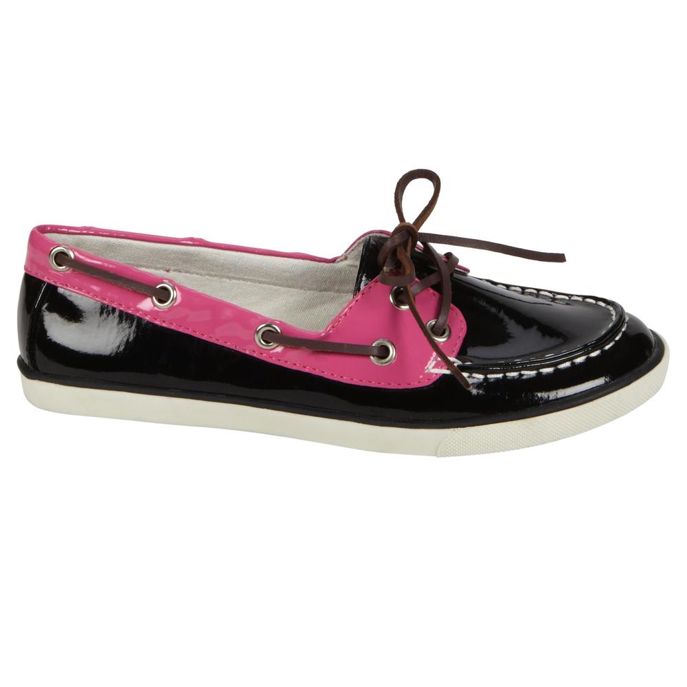 Women's Mayan Boat Shoe - Black/Pink