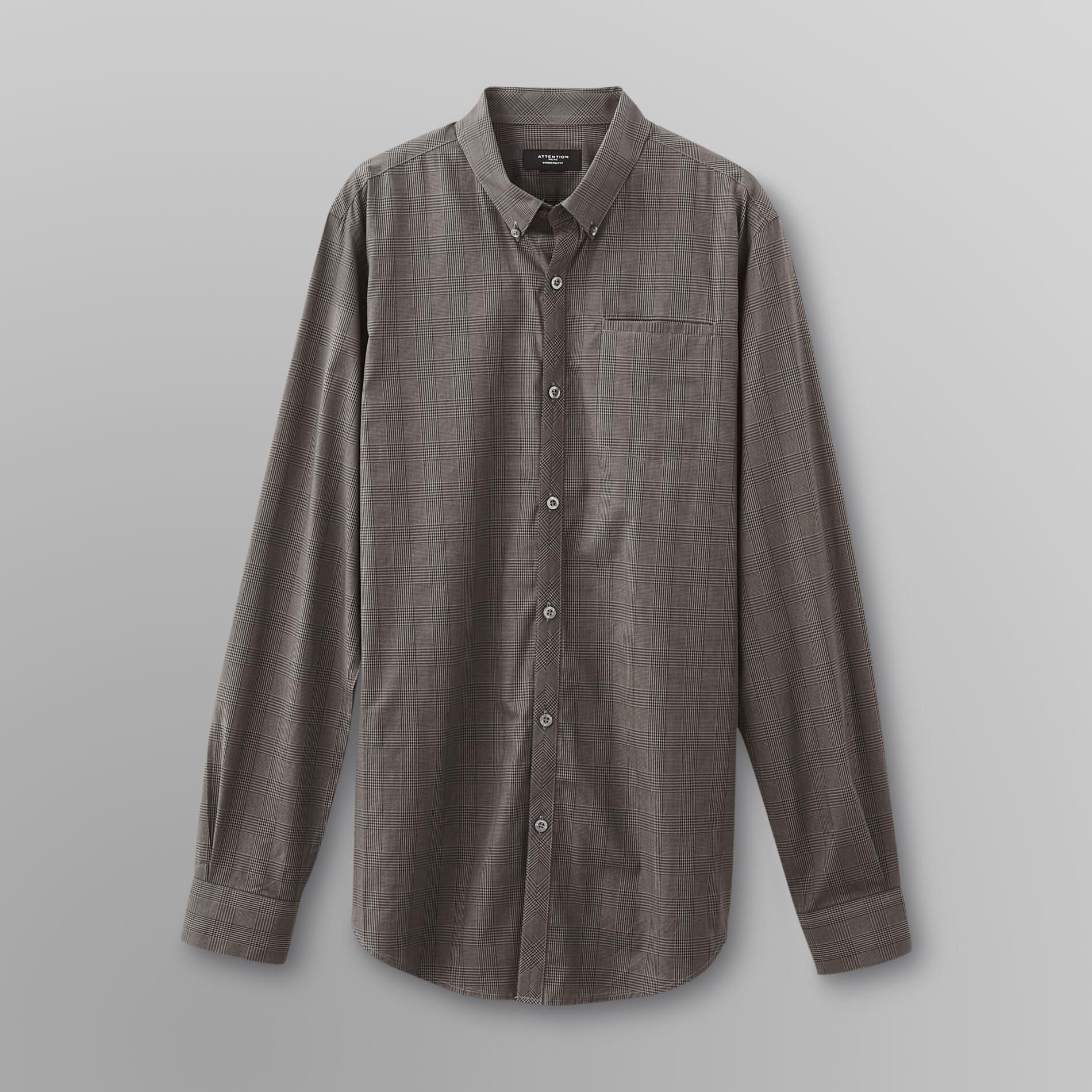 Attention Men's Plaid Dress Shirt at Kmart.com