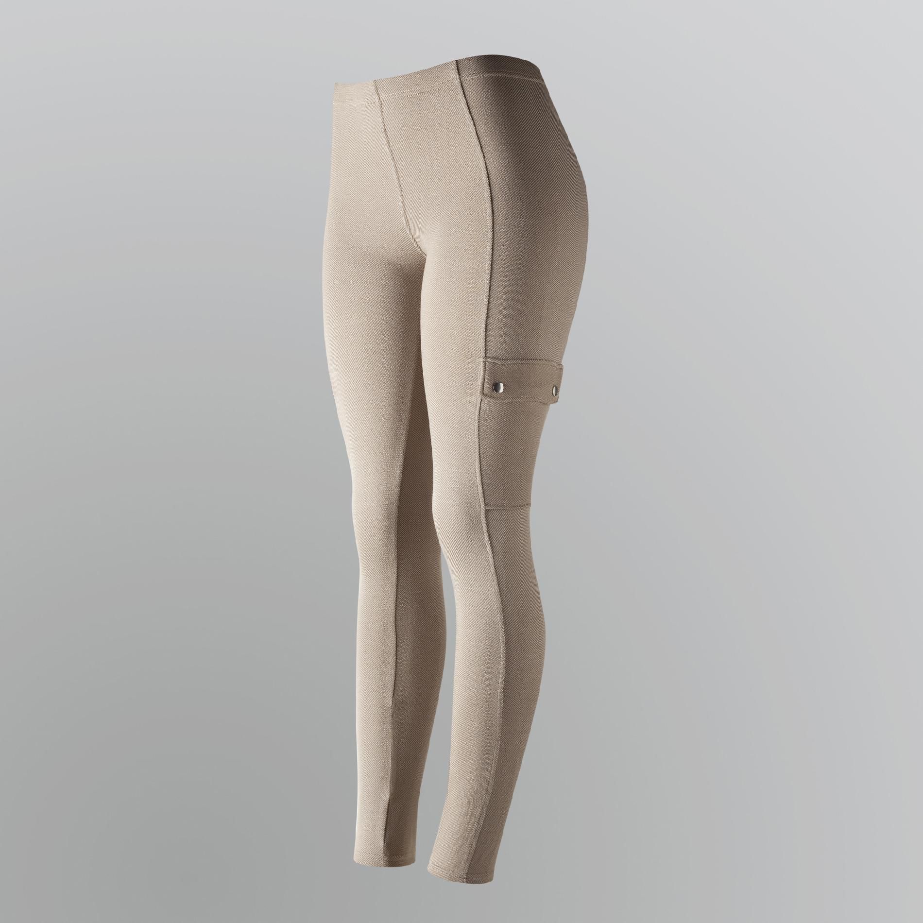 Route 66 Women’s Leggings Cargo Full Length Footless Khaki at Kmart.com