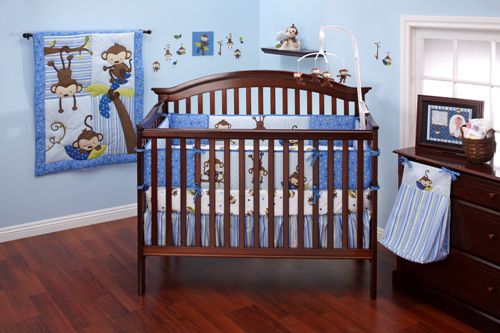 NoJo 3 Little Monkeys Boys 10pc Crib Set at Sears.com