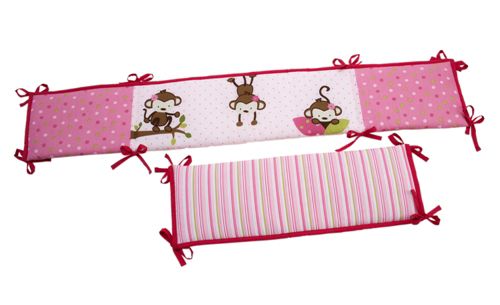 NoJo 3 Little Monkeys Girl Bumper at Kmart.com
