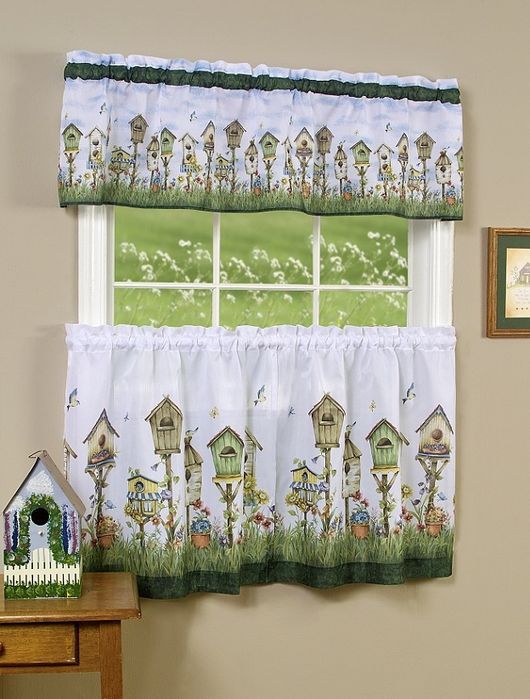 Home Sweet Home  - Tier and Valance Set - Multi Available in 36" Set