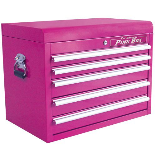 The Original Pink Box 26 5 Drawer 18G Steel Top Chest