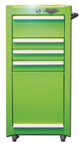 Viper Tool Storage 16 4 Drawer 18G Steel Tool Cart with Over sized Compartment