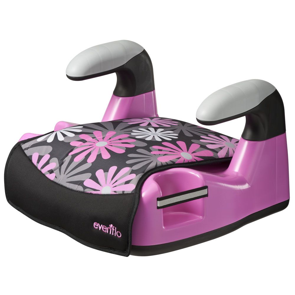 Evenflo Booster Seat No Back Amp Graphics Retro Flowers Pink,