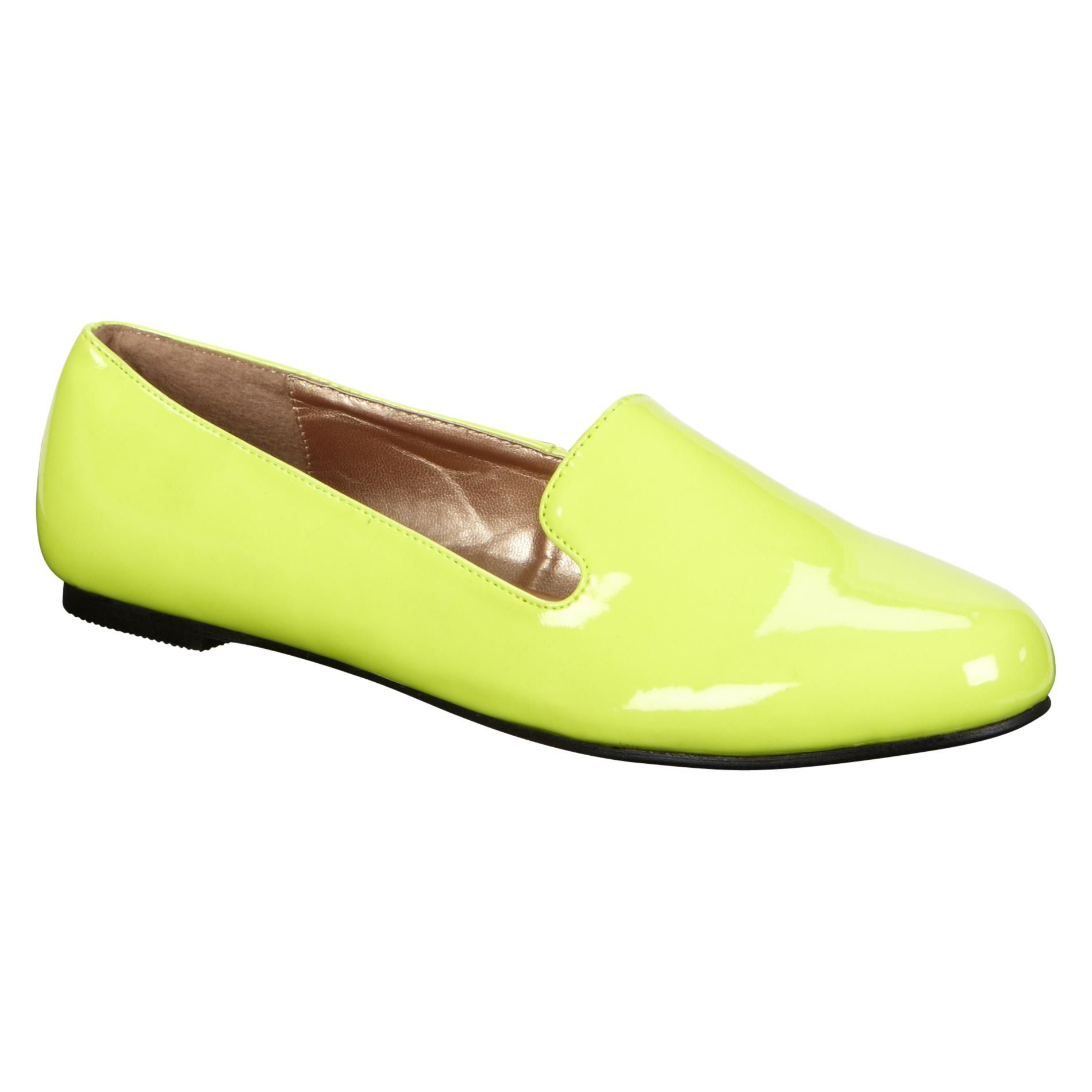 Yoki Women's Gator Smoking Flat - Neon Green at Kmart.com