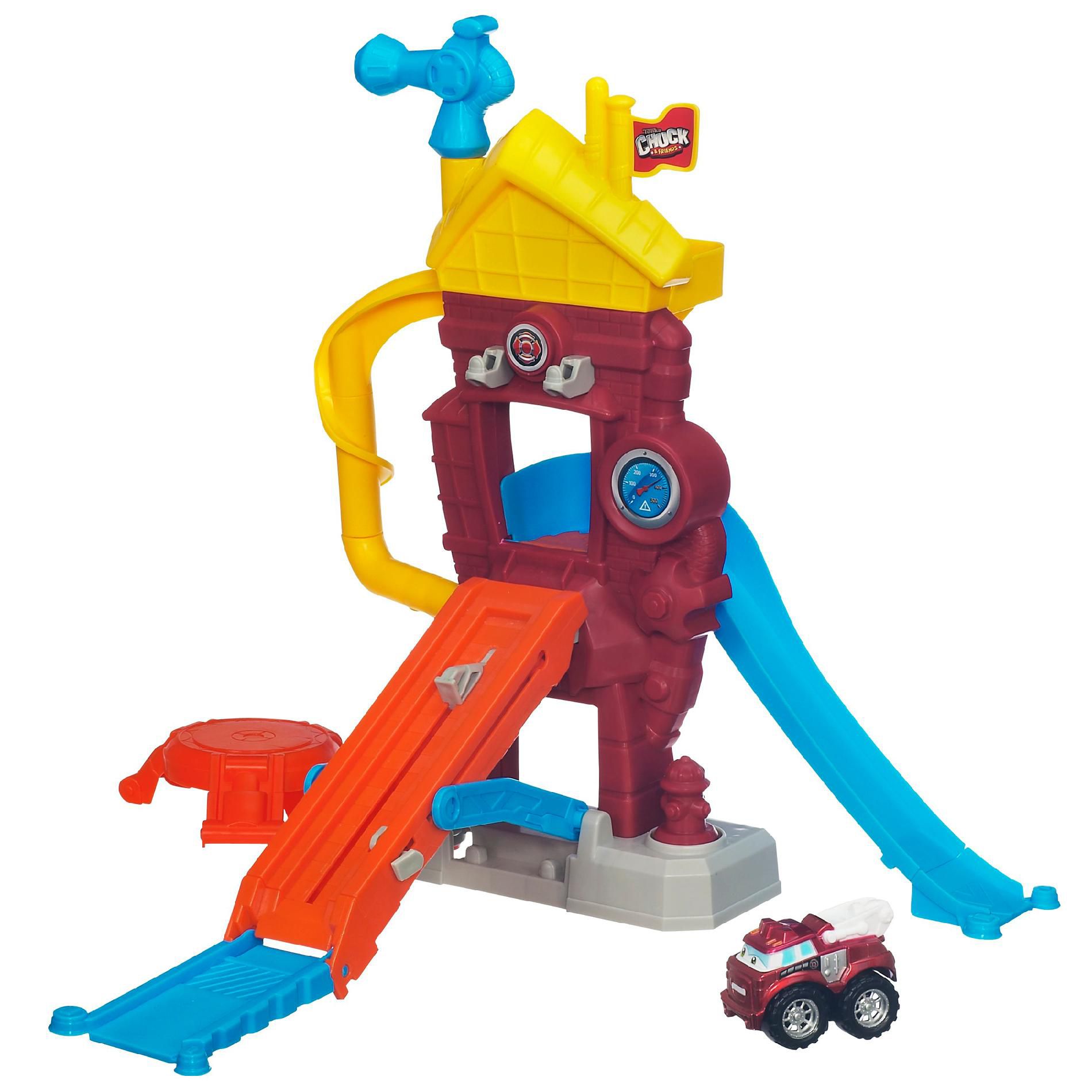 Playskool TONKA CHUCK & FRIENDS TWIST TRAX FIRE FUNHOUSE Playset with BOOMER THE FIRE TRUCK at Sears.com