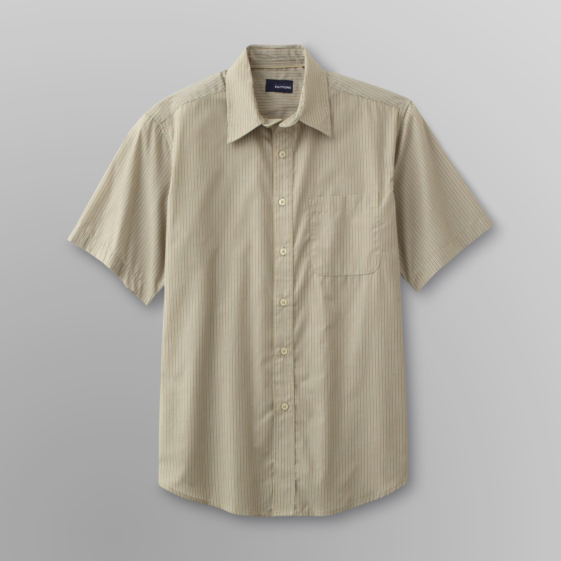 Basic Editions Men's Classic Fit Striped Dress Shirt at Kmart.com