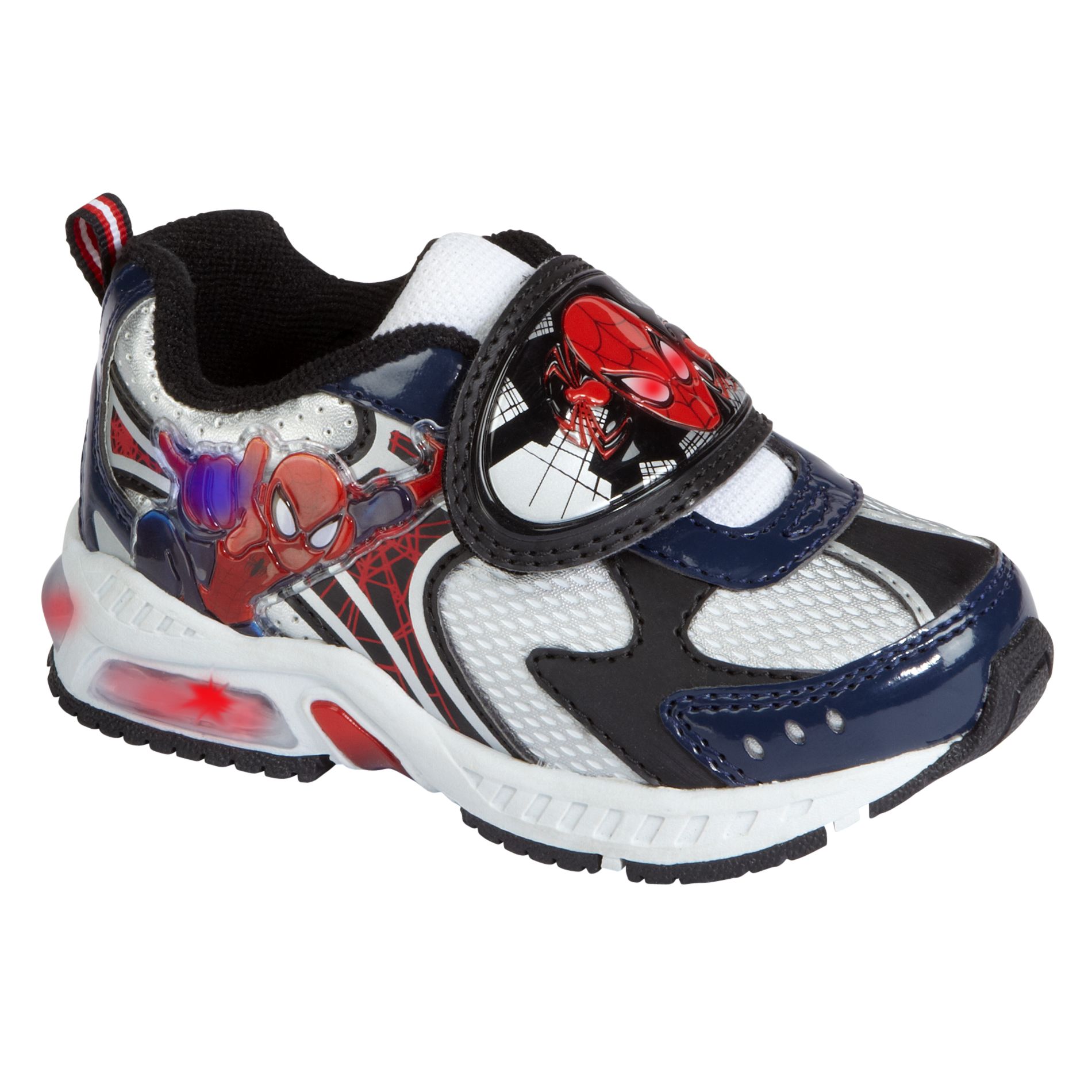 Character Toddler Boy's Spiderman Lighted Athletic Shoe - Black