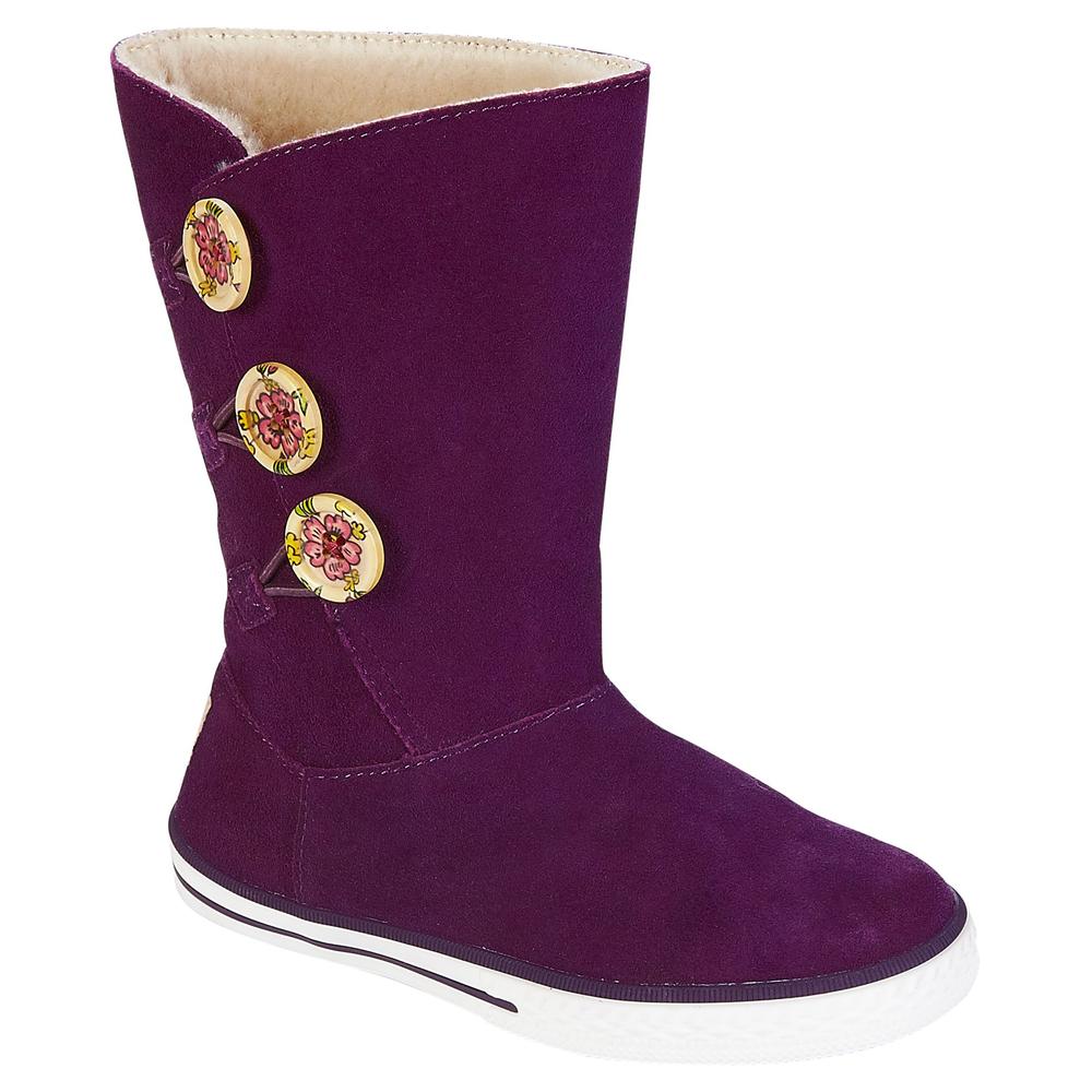 Bear Paw Girl's Coronado Button Fashion Boot - Purple