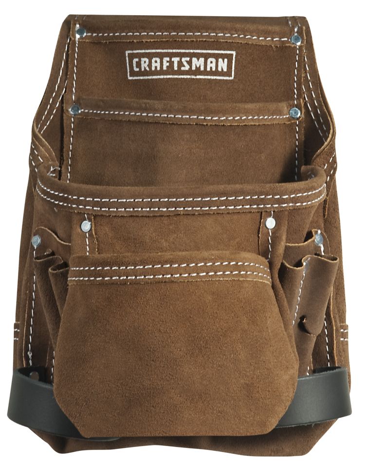Craftsman 10 Pocket Suede Nail and Tool Pouch