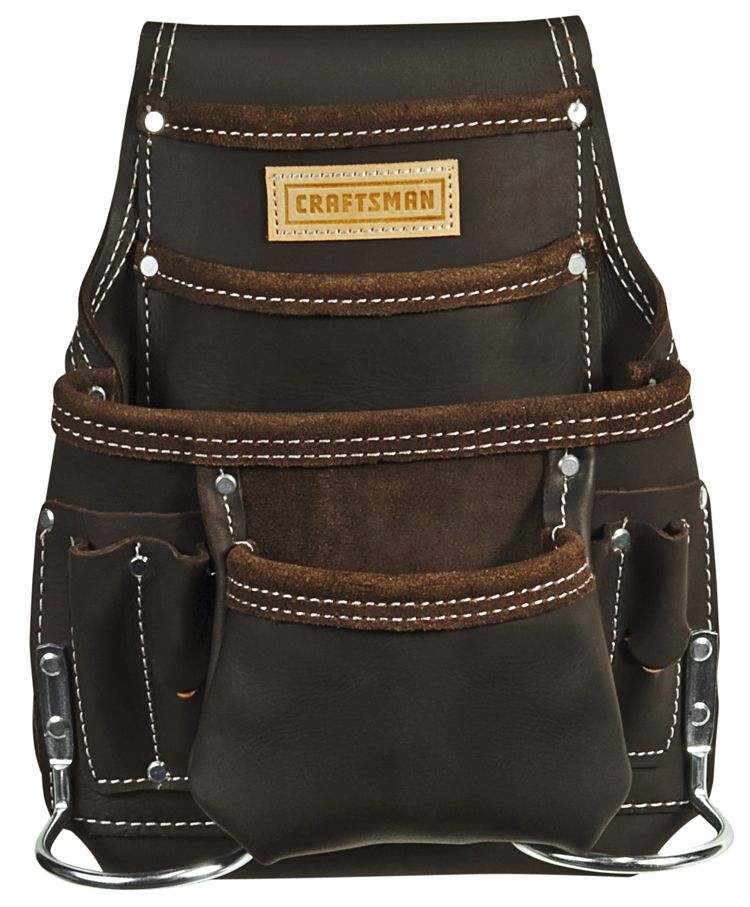 Craftsman 10 Pocket Oil Tanned Leather Pouch