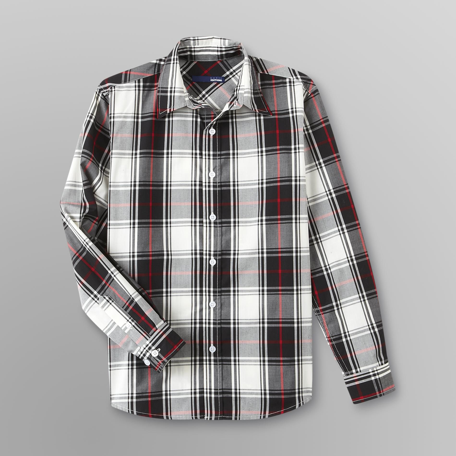 Basic Editions Boy's Woven Shirt - Plaid at Kmart.com