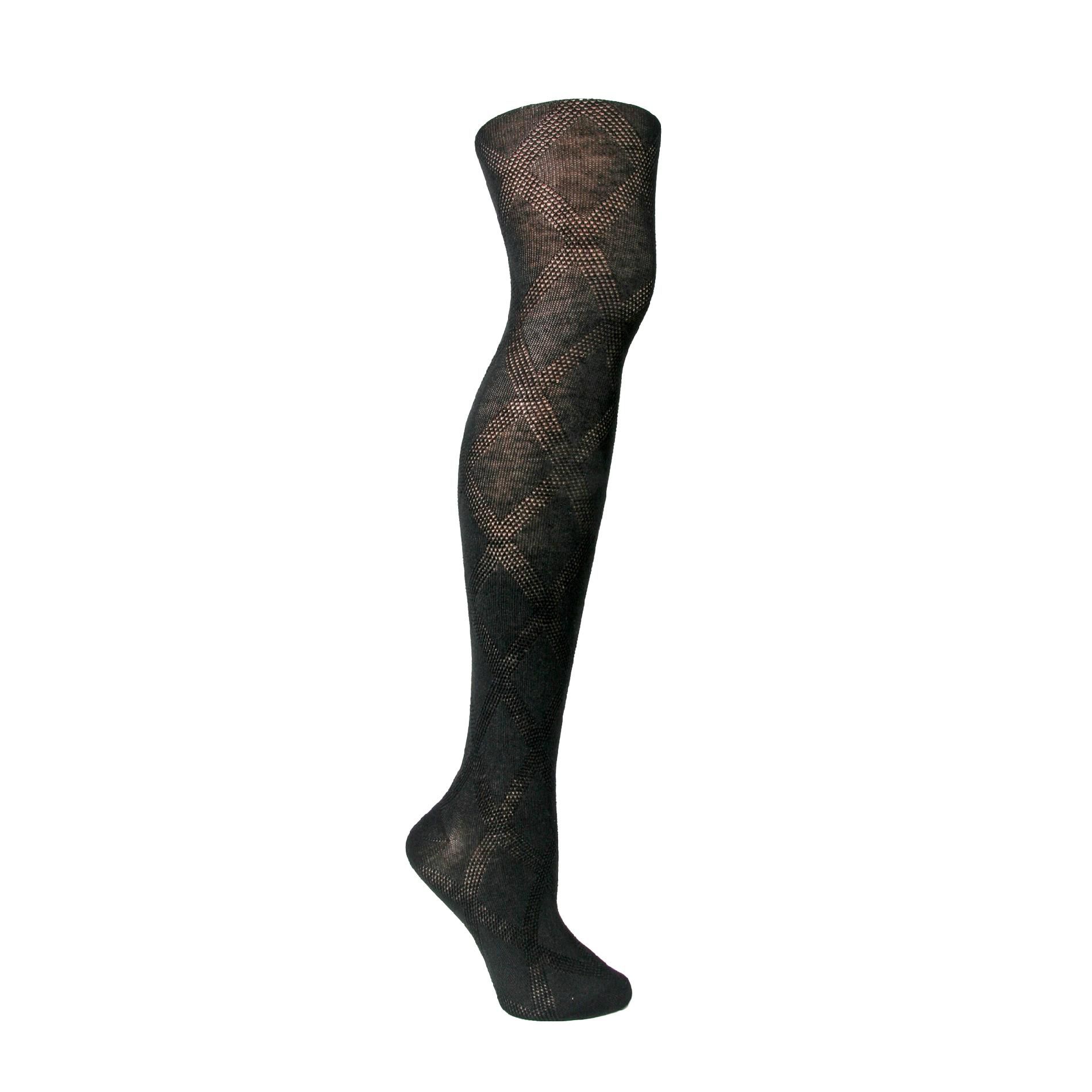 Attention Women’s Tights Exploded Diamond Black at Kmart.com