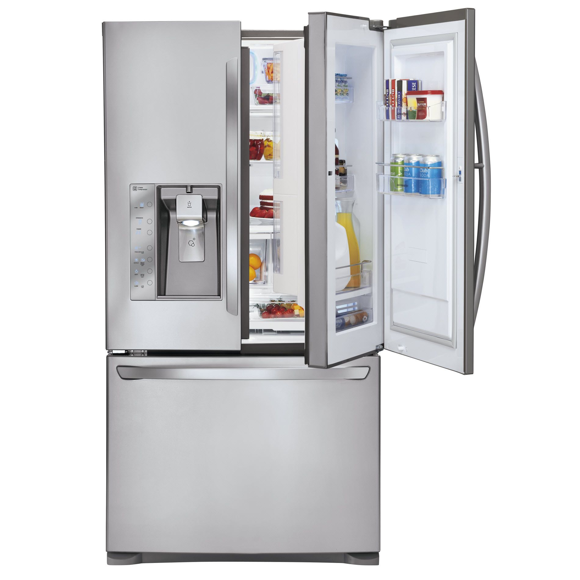 LG 31 cu. ft. Door-In-Door French Door Bottom-Freezer Refrigerator - Stainless Steel