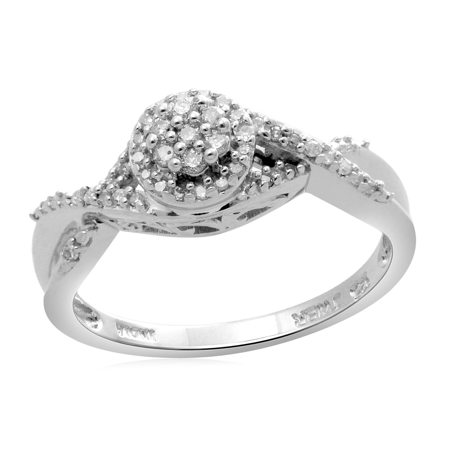 Eternal Treasures Sterling Silver 1/6ct Round Diamond Eternal Treasures Promise Ring at Kmart.com