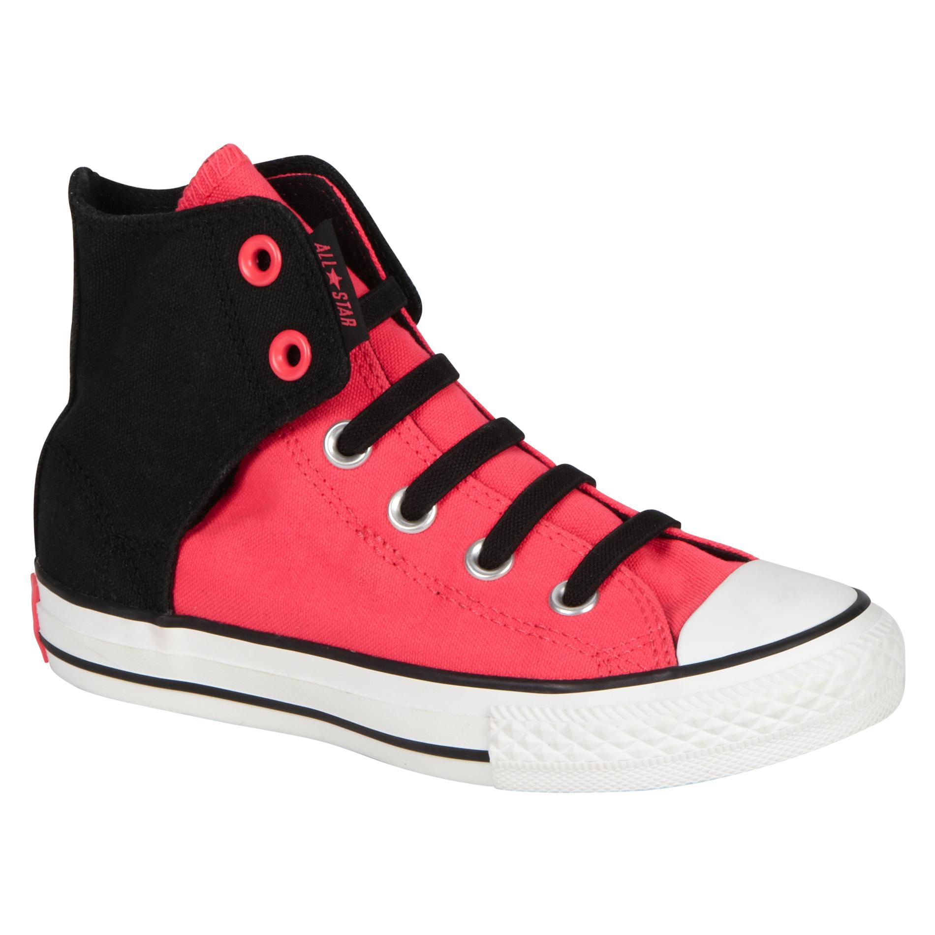 Converse Girl's Chuck Taylor 631820F EZ Slip Sneakers - Hot Pink/Black 13 - (Toddler/Youth)