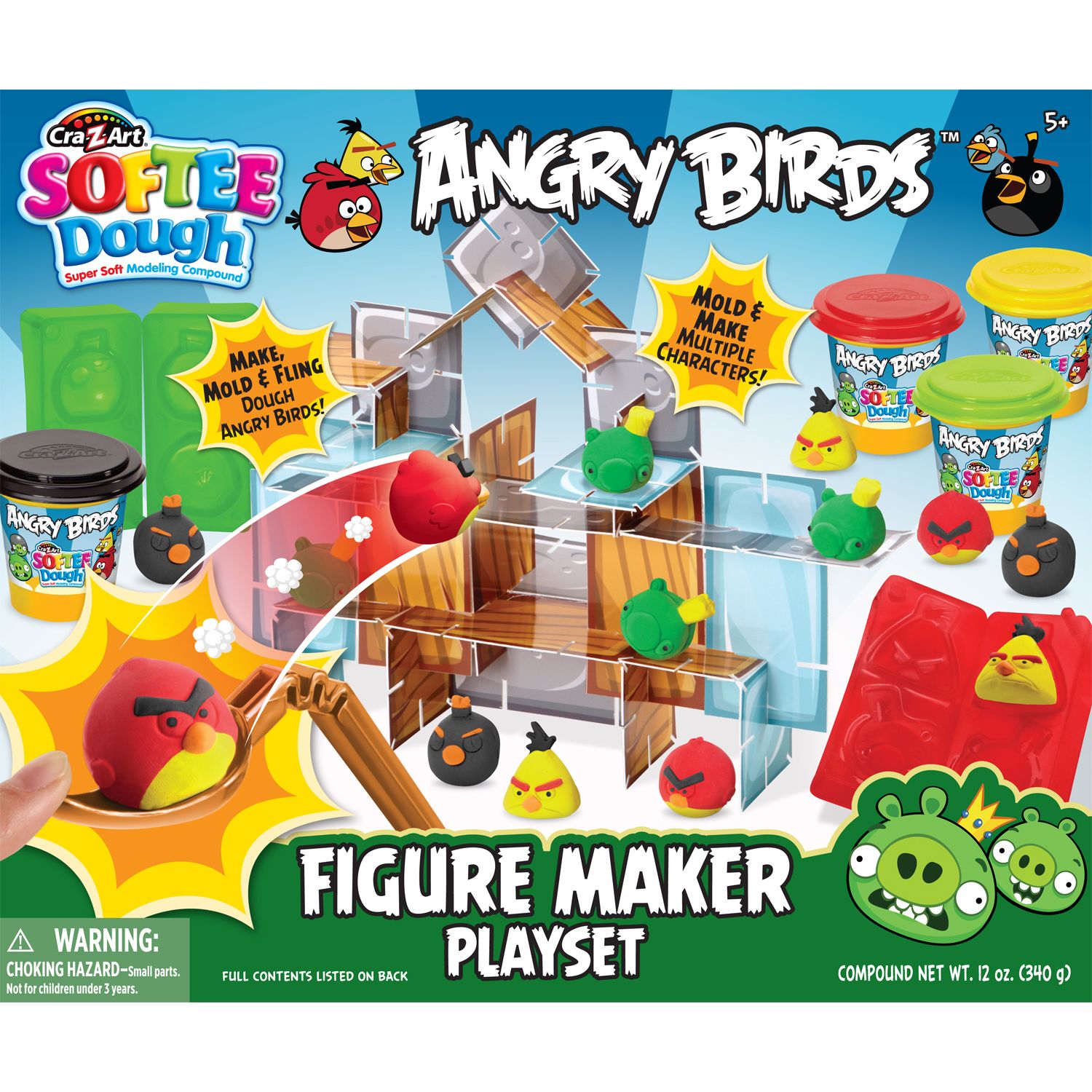 Cra-Z-Art Angry Birds Softee Dough Figure Maker Playset