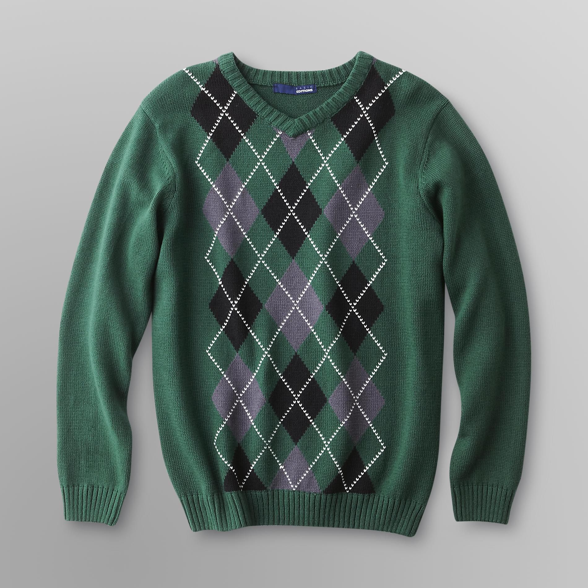 Basic Editions Boy's Argyle Sweater at Kmart.com