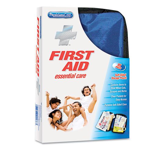 SOFT-SIDED FIRST AID KIT FOR UP TO 10 PEOPLE, CONTAINS 95 PIECES