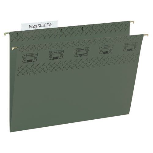 TUFF HANGING FOLDER WITH EASY SLIDE TAB, LETTER, STANDARD GREEN, 20/PACK at Kmart.com