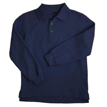 @ School by French Toast (Sizes 4-20) Unisex Long Sleeve Pique Polo Shirt at mygofer.com