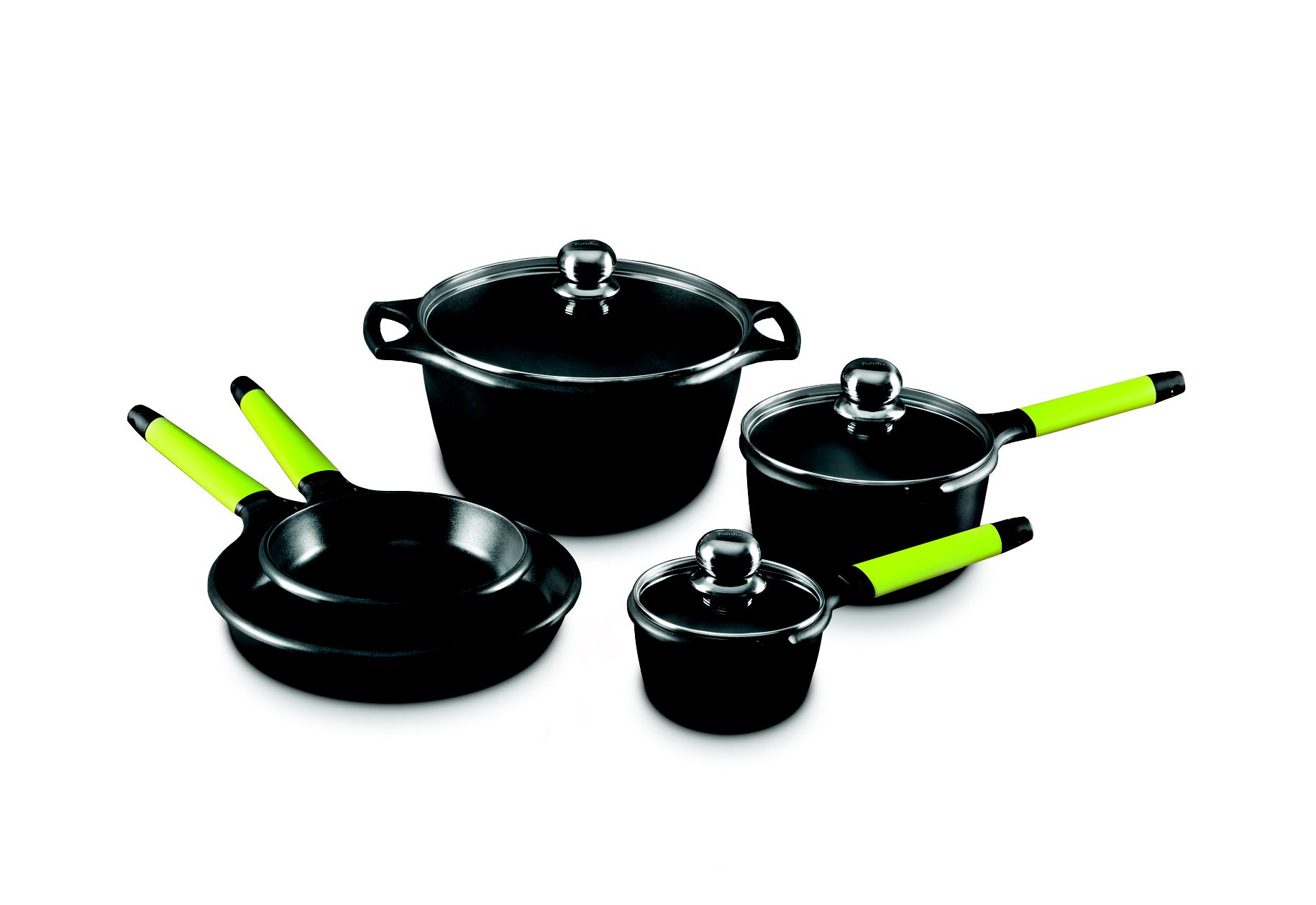 FUNDIX by Castey 8 Pc Cookware Set w/Kiwi Handles