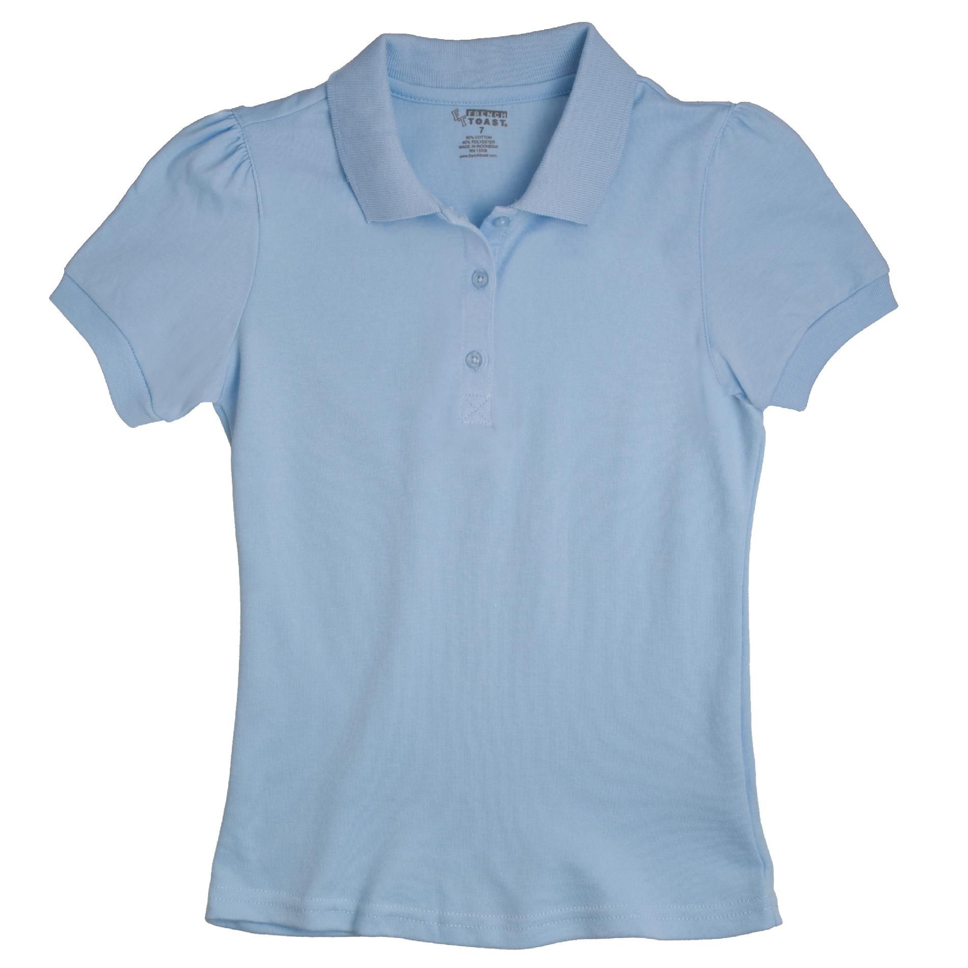 @ School by French Toast (Size 4-6X) Girl's Short Sleeve Skinny Placket Fitted Polo at Kmart.com