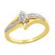 Eternal Treasures Gold over Silver 1/10 cttw Marquise Eternal Treasure Diamond Bridal Ring at Kmart.com