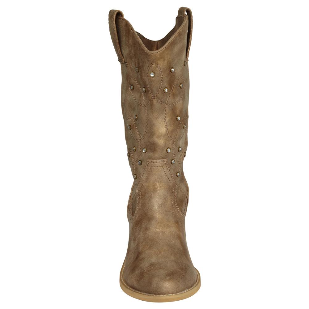 Women's Cowboy Western Boot - Tan