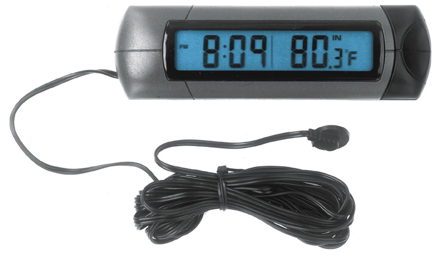 Custom Accessories Indoor Outdoor Thermometer and Clock with Backlight at Kmart.com