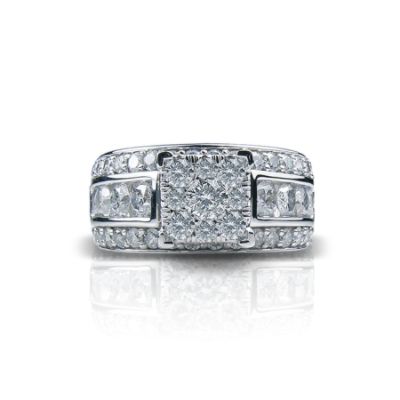 Celebrate Your Love 3cttw Round Certified Diamond Bridal Set 10k White Gold Ring at Sears.com