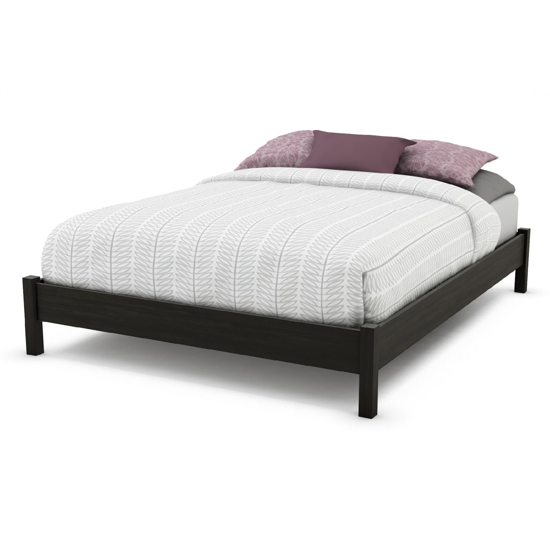 South Shore South Shore Vintage Collection Queen Platform Bed Ebony - SouthShore