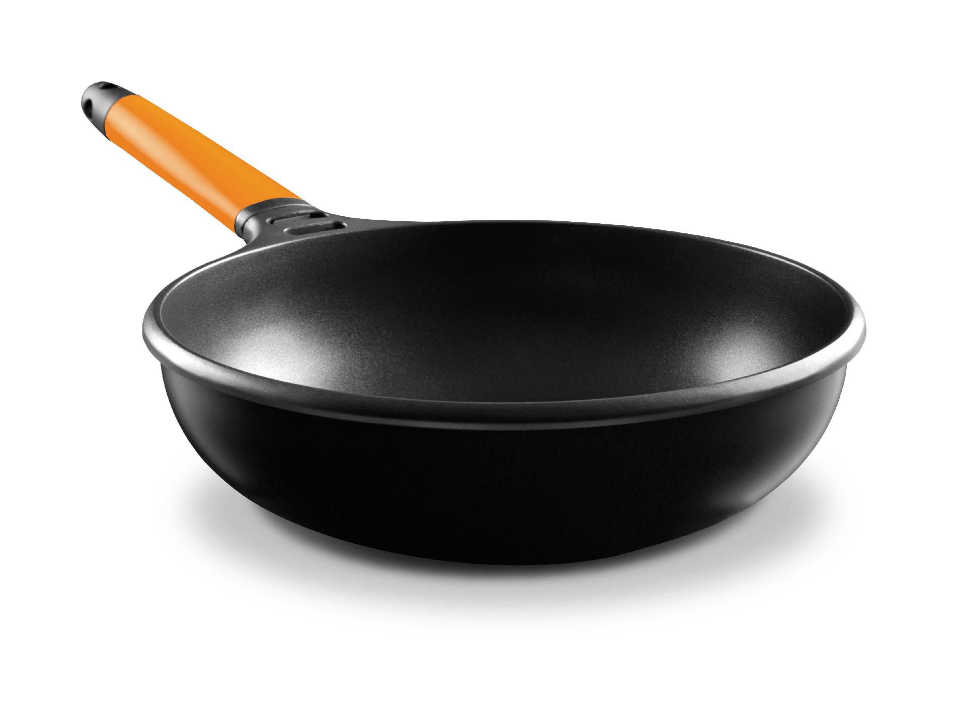 FUNDIX by Castey 11 Wok w/Orange Removable Handle