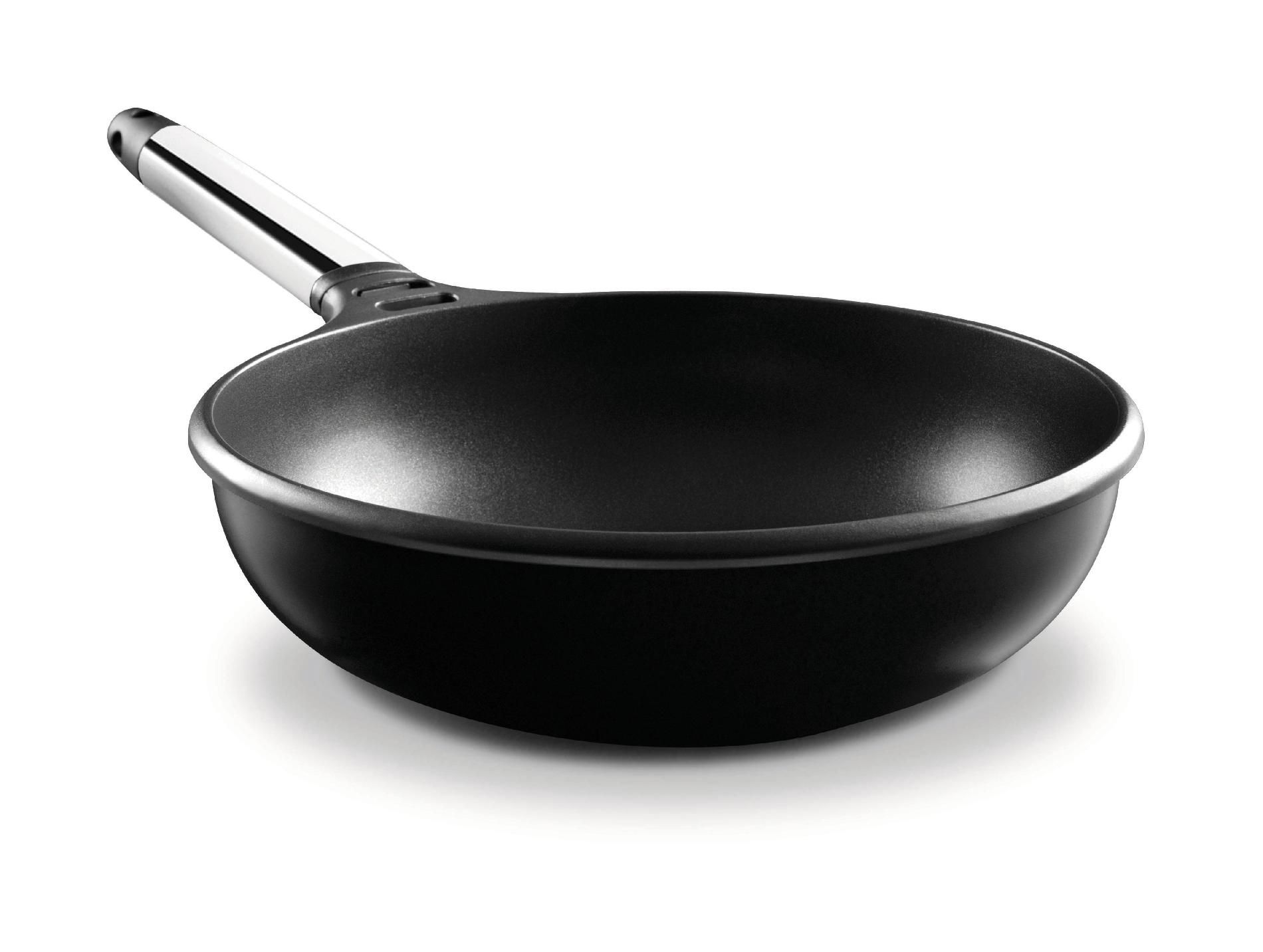 11" Wok w/Stainless Steel Removable Handle