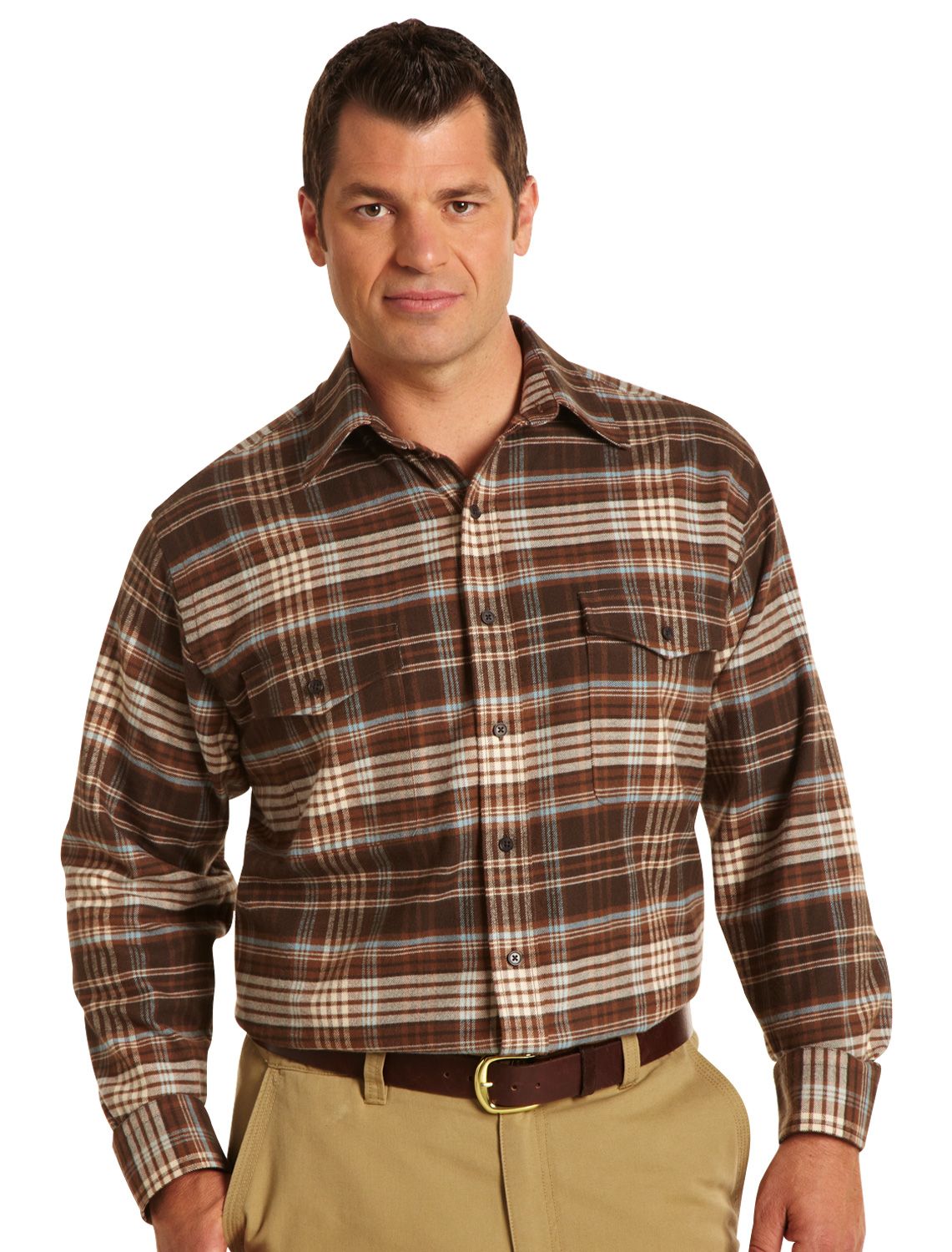 Oak Hill Plaid Flannel Shirt Jacket at Sears.com