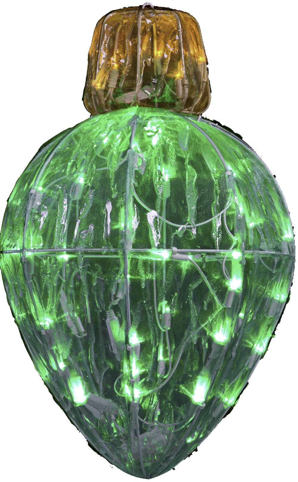 Gemmy Christmas Diameter Starry Night Crystal Splendor Bulb Shape Ornament Light Green at Kmart.com
