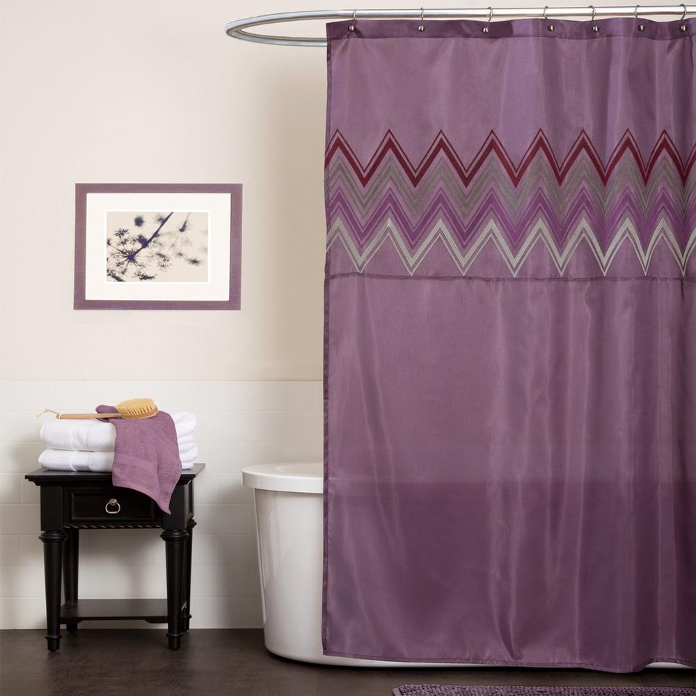 Myra Plum Shower Curtain