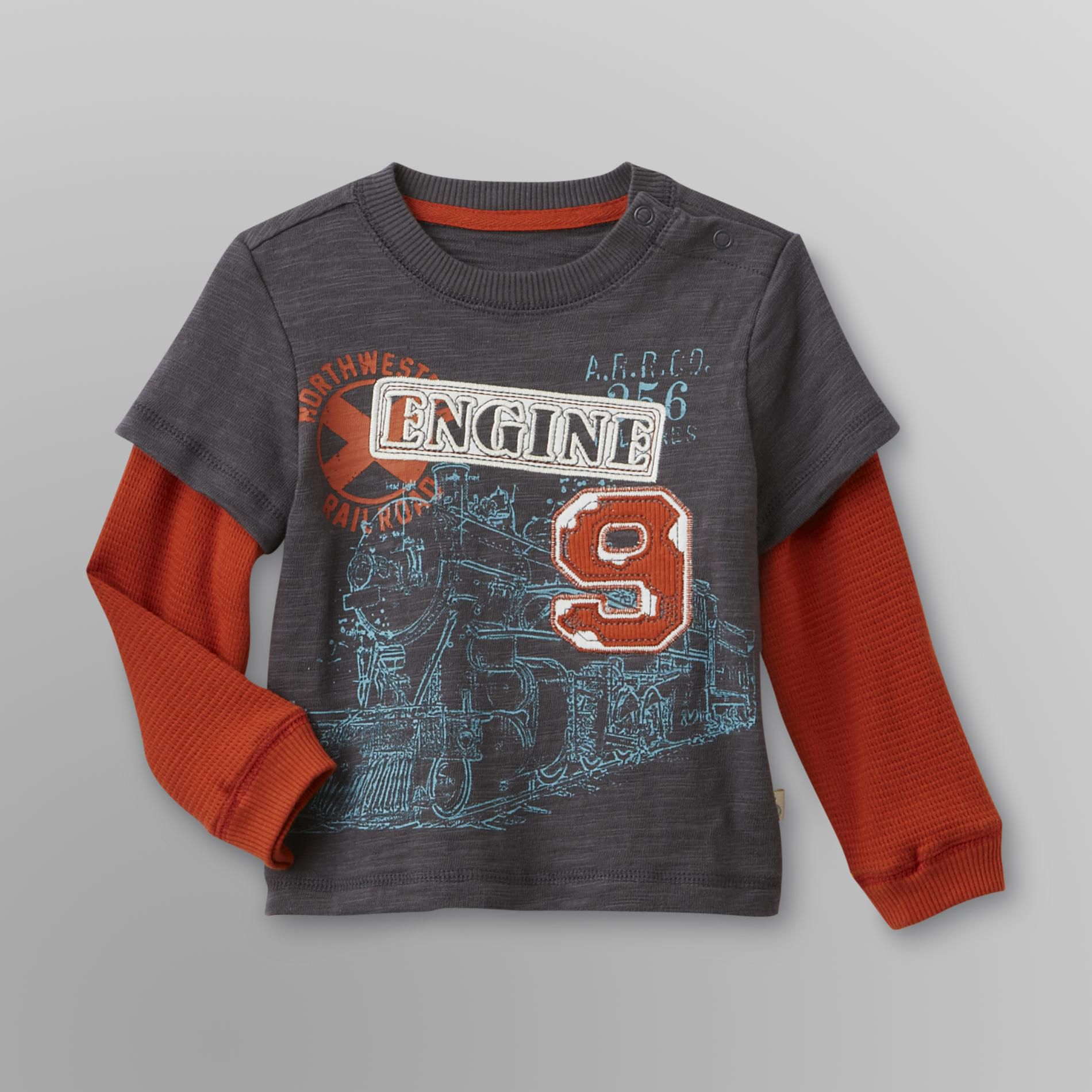 Route 66 Infant Boy's Layered Look T-Shirt - Train at Kmart.com