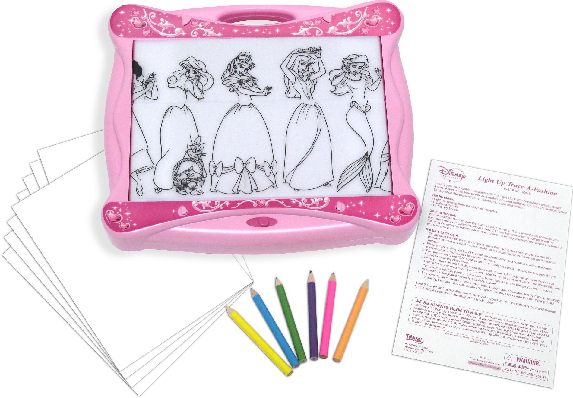 Disney Princess Light-Up Trace-A-Fashion - Pink at Kmart.com