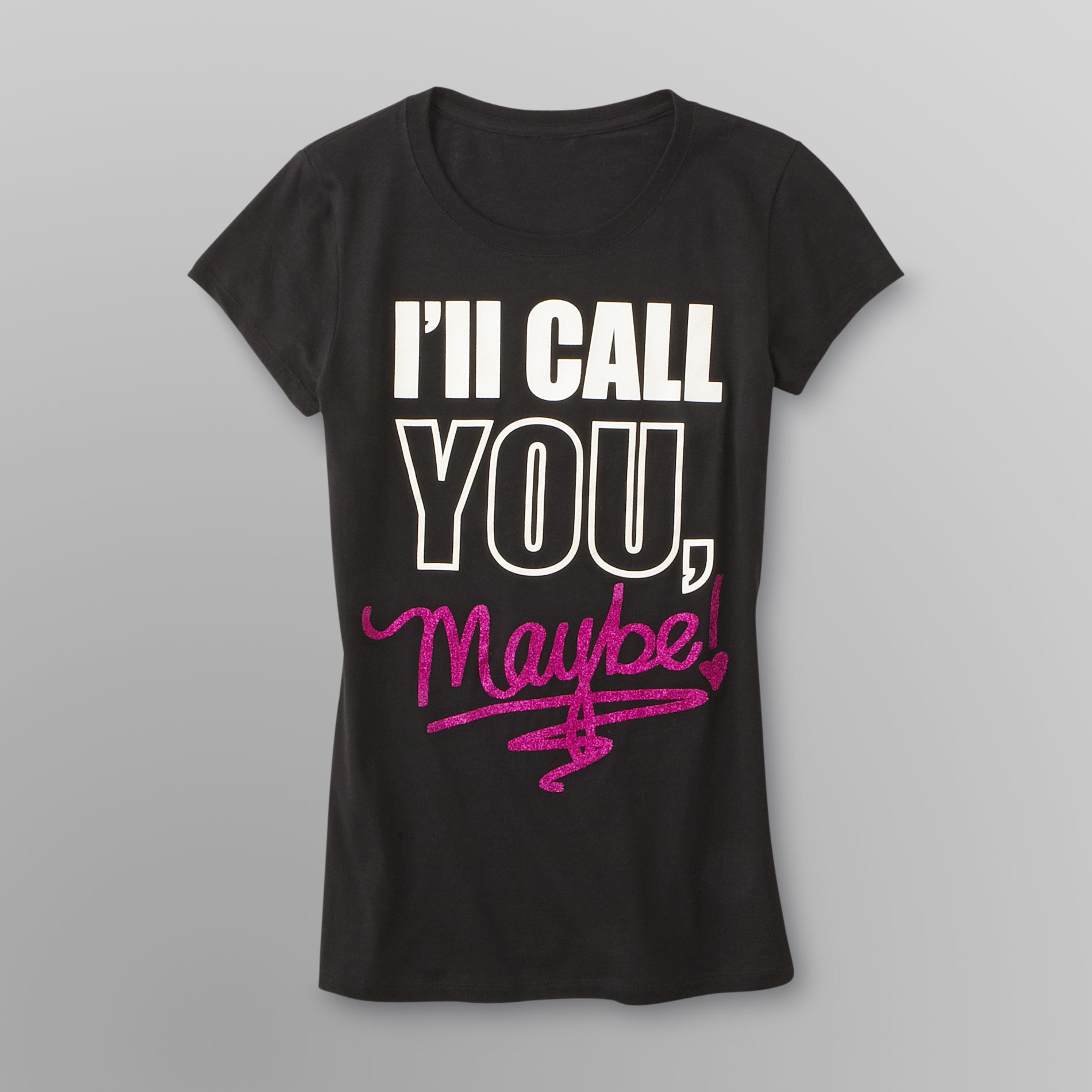 Hybrid Junior's Graphic T-Shirt - Maybe I'll Call at Sears.com