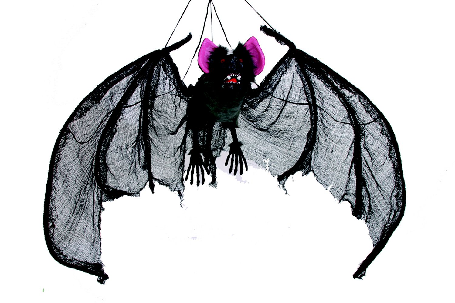 FunWorld Halloween Hanging Bat Decor with Red Gem Eyes at Kmart.com