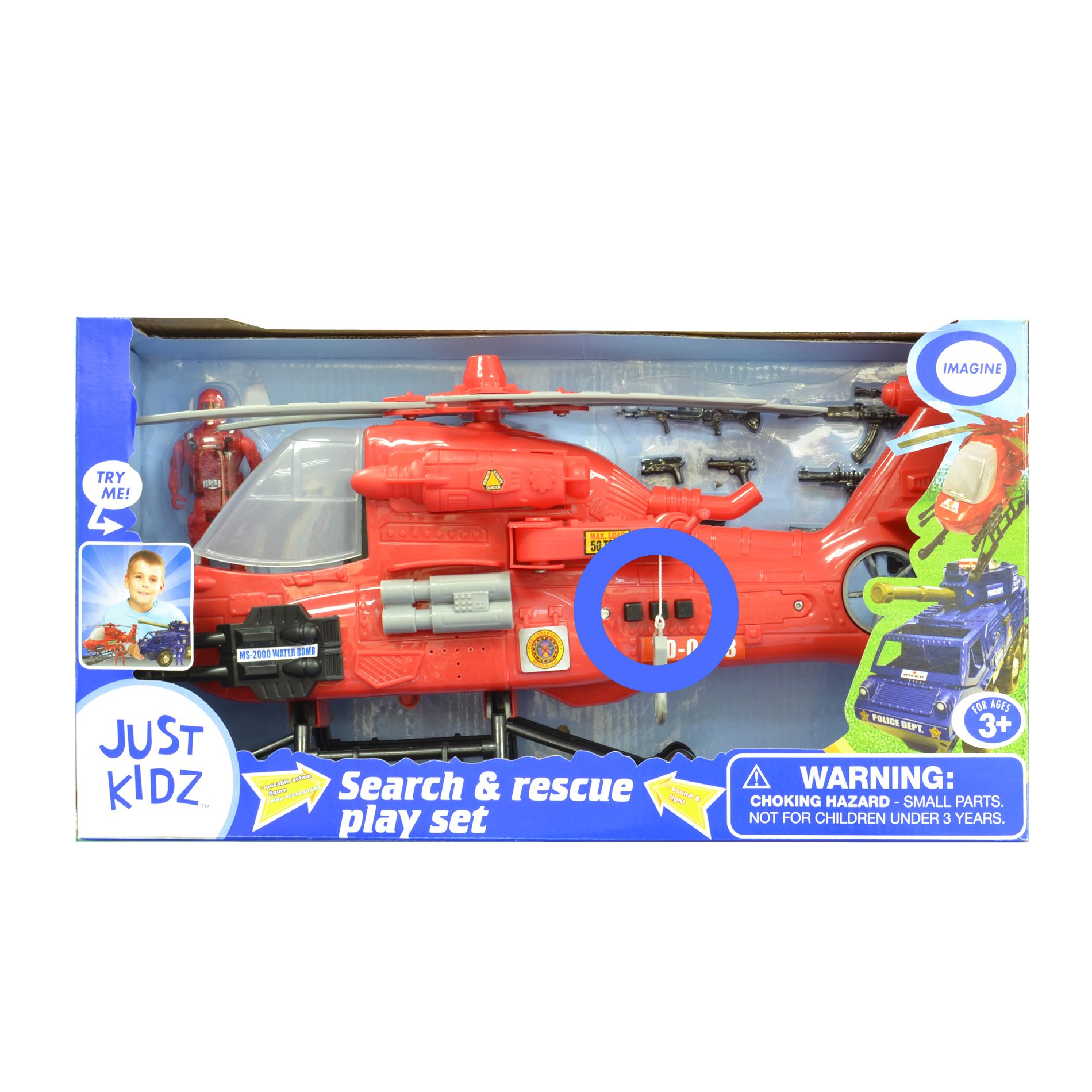 Just Kidz Search & Rescue Helicopter Playset at Kmart.com