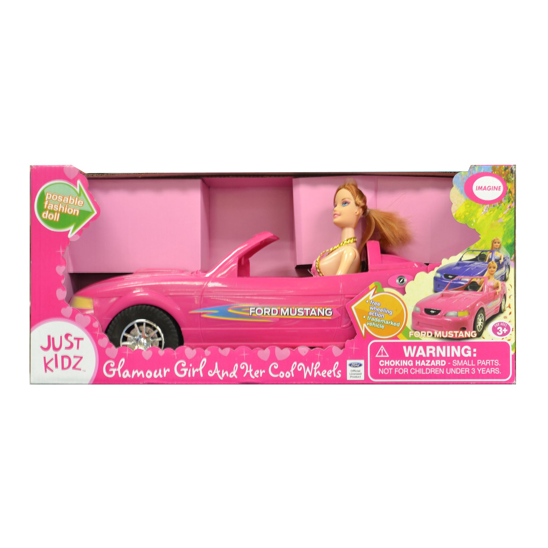 Just Kidz Glamour Girl and Her Cool Wheels - Pink Mustang at Kmart.com