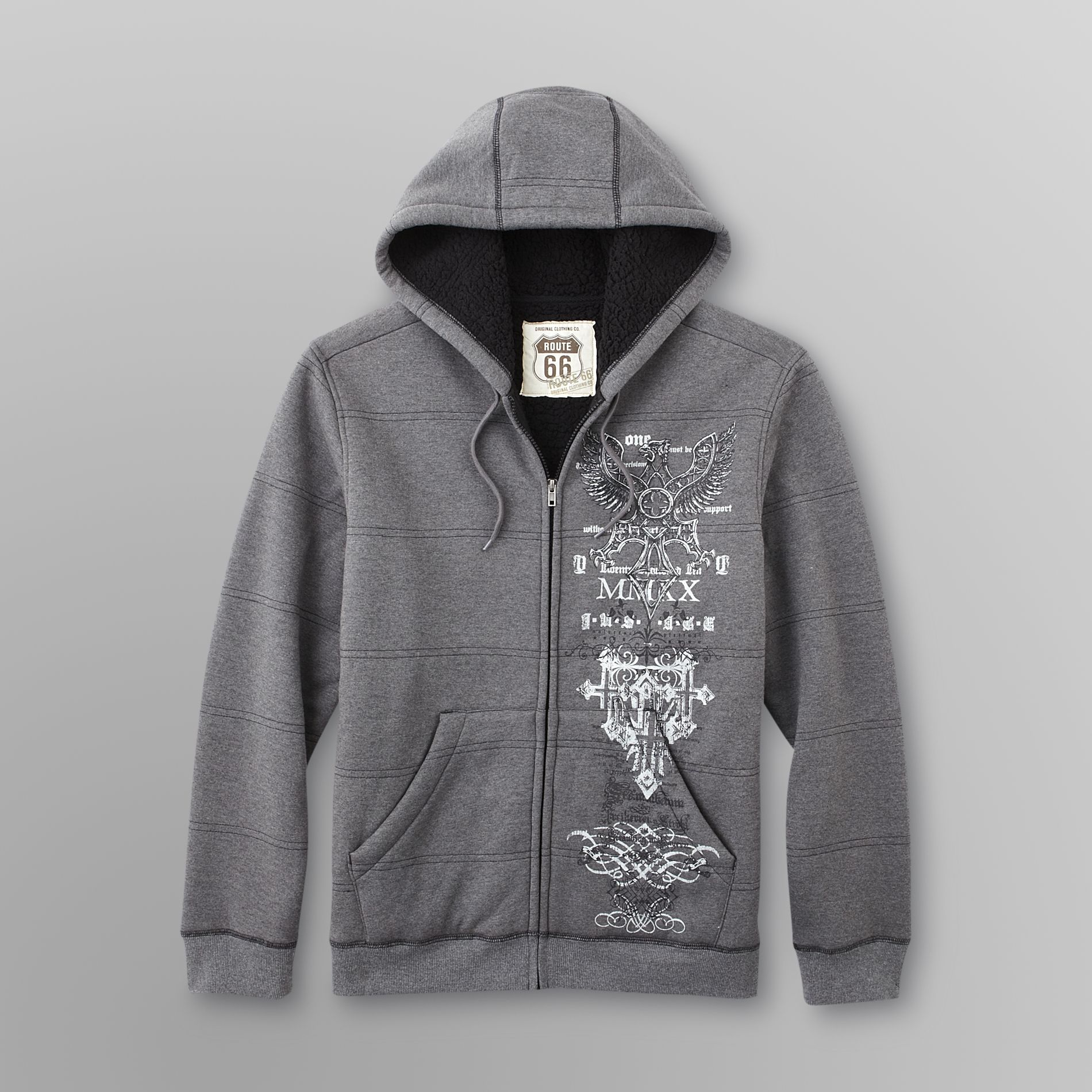 Route 66 Young Men's Hoodie Jacket - Crest at mygofer.com