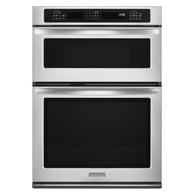 KitchenAid KEMS309BSS 30" BuiltIn Combination Wall Oven w/ True