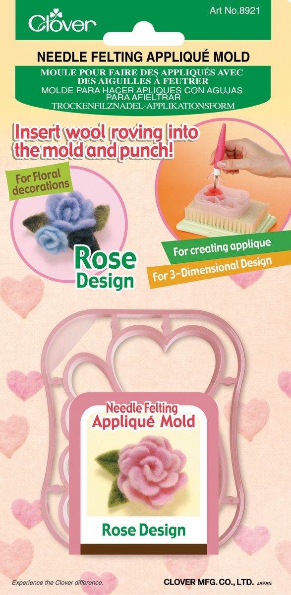 Felting Needle Applique Mold-Rose