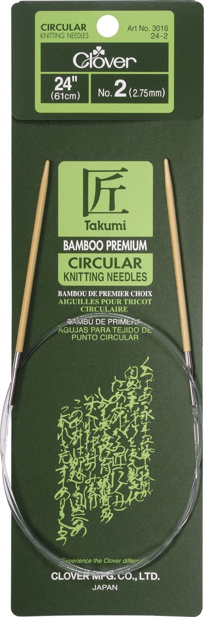 Clover Bamboo Circular Knitting Needles 24 Clover Bamboo Circular Knitting Needles 24