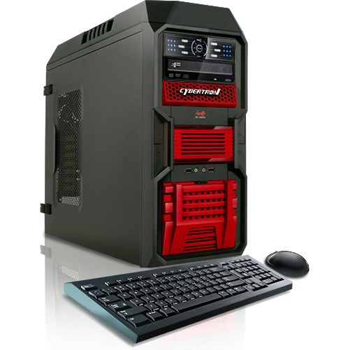 CybertronPC 3.3GHz 16GB DDR3 Kombat-X AMD FX 6100 Hexa Core Gaming PC Red w/2x Radeon HD6670 in CrossFire Windows 7 Home Premium 64-bit at Sears.com